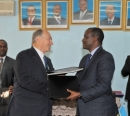His Highness the Aga Khan and Ambassador Dr. Richard Sezibera, the Secretary General of the East African Community 